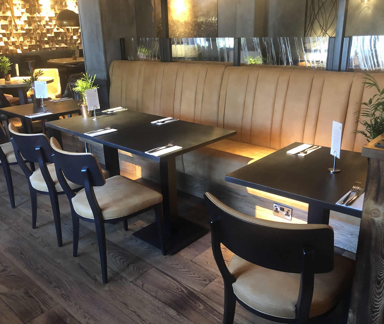 vertical flute fixed seating